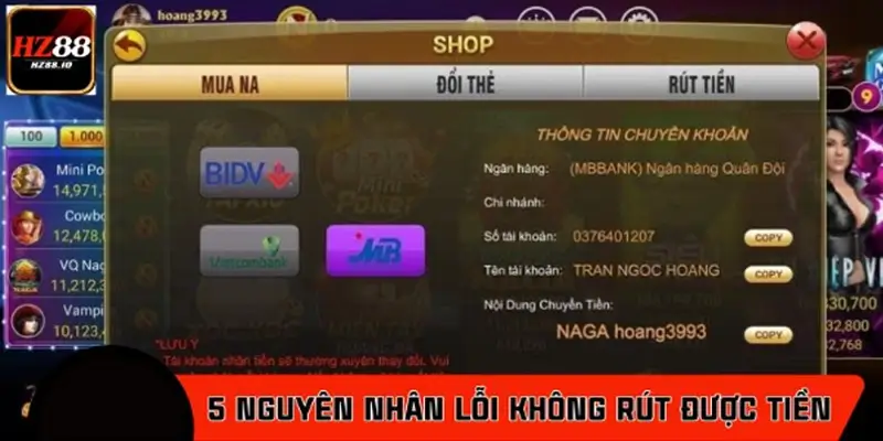 5 nguyên nhân phổ biến gây lỗi không rút được tiền 5 nguyên nhân phổ biến gây lỗi không rút được tiền