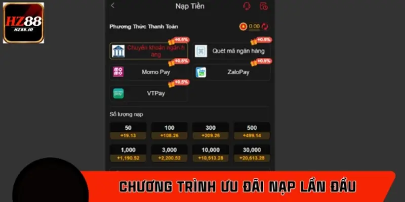 Chi tiết chương trình ưu đãi nạp lần đầu cần nắm rõ Chi tiết chương trình ưu đãi nạp lần đầu cần nắm rõ