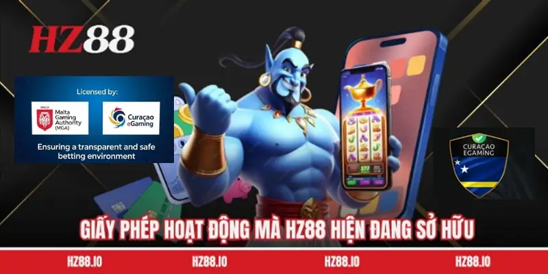 Giấy phép thể hiện tính pháp lý của HZ88