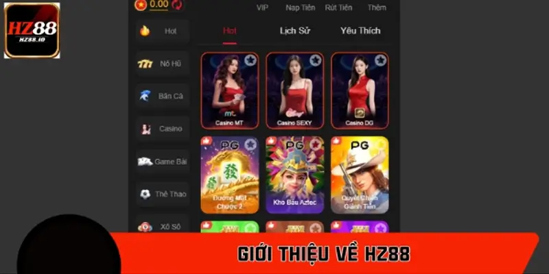 Giới thiệu về HZ88 – Nền tảng giải trí hàng đầu hiện nay